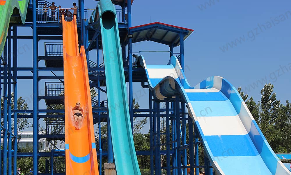 河北保定海森水上大世界高速滑道、家庭宽滑梯