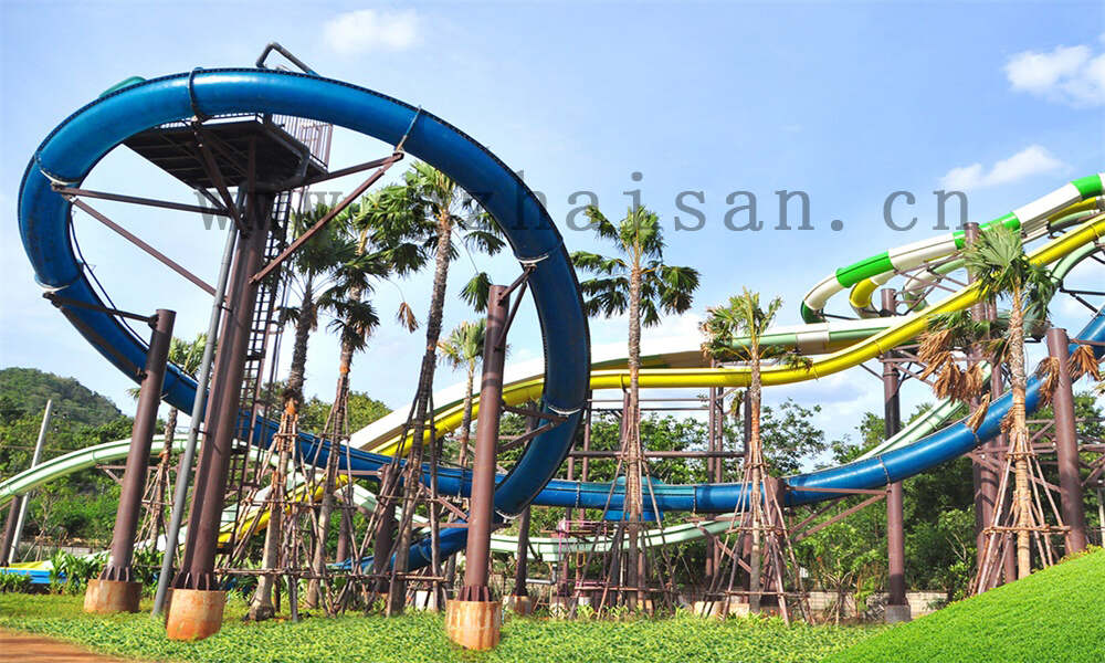 螺旋水滑梯：畅享水上狂欢，挑战极限刺激